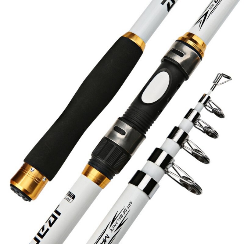 carbon fishing rod telescope Telescopic Fishing Rod Carbon Fiber Portable Spinning Fishing Pole Fis – fish-us1